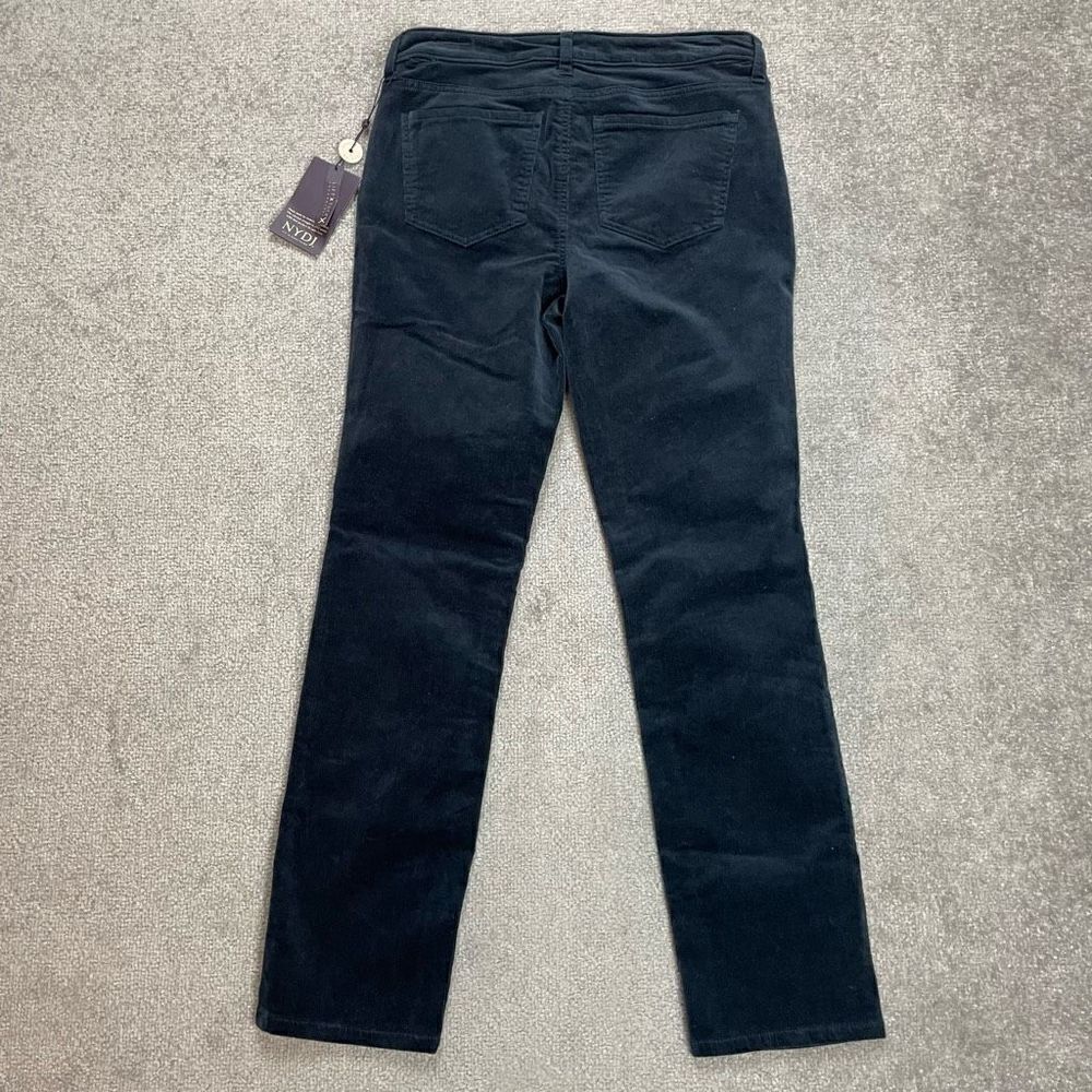 NWT NYDJ Women’s 6 Sheri Slim Corduroy stretch Lift Tuck Technology Navy New - Picture 3 of 8